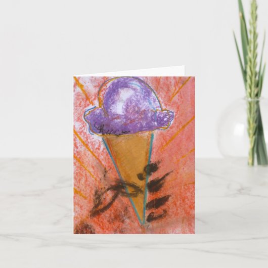 "Propogande de crème glacée" Carte de notes de Bra (Devant)