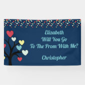 Propositie Vraag om Liefde Hart te Proberen Spandoek (Horizontaal)