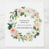 Proposition Bridesmaid Vin Étiquette - Collection  (Étiquettes simples)