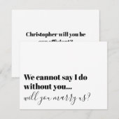 Proposition de célébrant de typographie Invitation (Devant / Derrière)