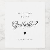 Proposition de Étiquette de vin parrain moderne (Étiquettes simples)