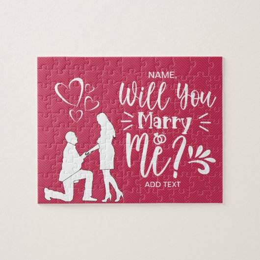 Proposition de mariage personnalisée Puzzle Puzzle (Horizontal)