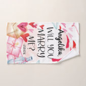 Proposition de marriage | You Marry Me ? Custom (Serviette à main)