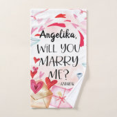 Proposition de marriage | You Marry Me ? Custom (Serviette à main)