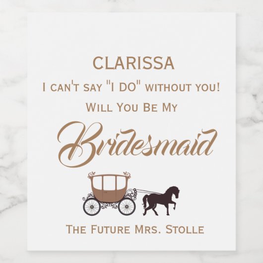 Proposition du Étiquette de vin aux épouses (Étiquettes simples)