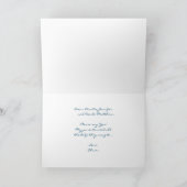 Proposition Godparent Elégante Carte Vintage Blue  (Intérieur)