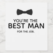 Proposition Groomsman Vin Étiquette, Étiquette de  (Étiquettes simples)