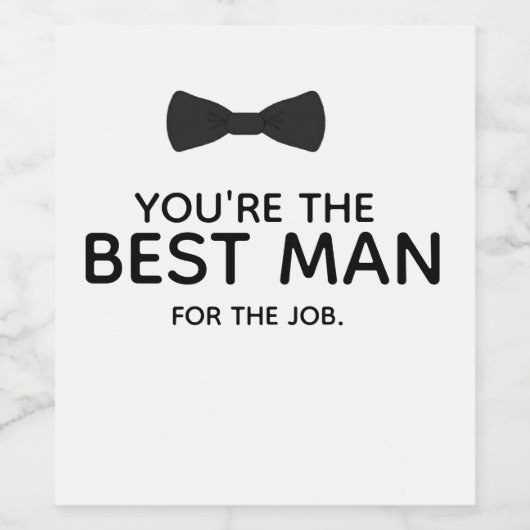 Proposition Groomsman Vin Étiquette, Étiquette de (Étiquettes simples)