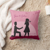 Proposition Lance Oreiller Avec Couple Silhouette (Couverture)