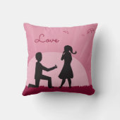 Proposition Lance Oreiller Avec Couple Silhouette (Verso)