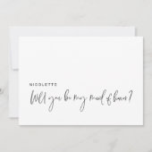 Proposition moderne Serez-vous ma carte d'honneur (Devant)