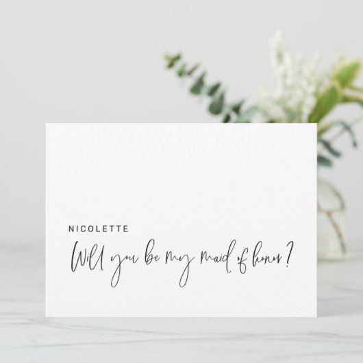 Proposition moderne Serez-vous ma carte d'honneur (Debout devant)