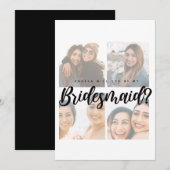 Proposition nuptiale 4 photo collage carte de femm (Devant / Derrière)