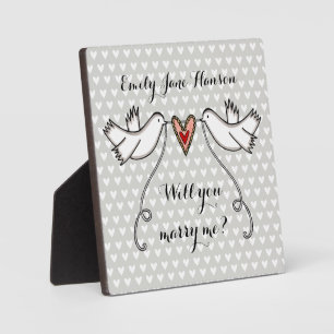 Proposition personnalisée Vous Me Marierez Plaque