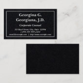 Propre Carte de visite des conseils d'entreprise (Devant / Derrière)