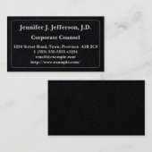 Propre Carte de visite des conseils d'entreprise (Devant / Derrière)