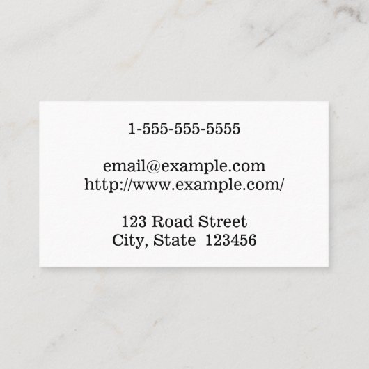 Propre et Carte de visite de procureur professionn (Dos)