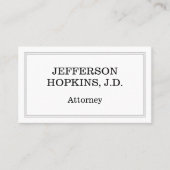 Propre et Carte de visite de procureur professionn (Devant)