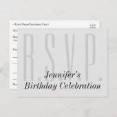 Propre, Respectable "R.S.V.P." Carte postale (Devant / Derrière)
