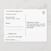 Propre, Respectable "R.S.V.P." Carte postale (Dos)