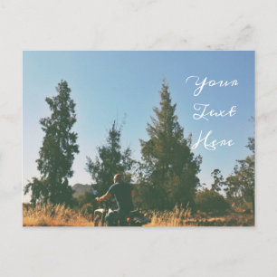 Propre Texte Moto Moto Campagne Carte postale