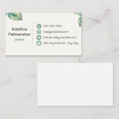 Propriétaire/chef de la direction de la carte d'af (Devant / Derrière)