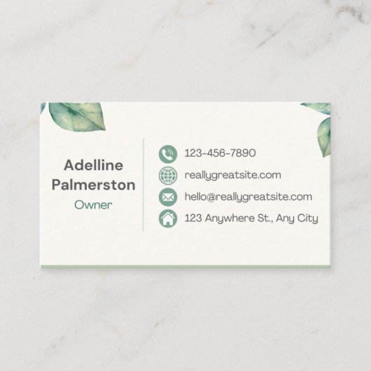 Propriétaire/chef de la direction de la carte d'af (Devant)