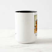 Propriétaire de chien Humour "Marche" Mug (Centre)