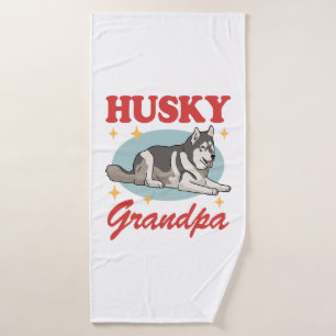 Propriétaire de chiens Husky Grandpa Sibérien Husk