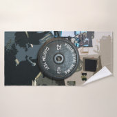 Propriétaire vintage ou utilisateur de gymnase (Serviette de bain)