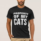 PROPRIÉTÉ DE MES CHATS CHAT T-SHIRTS FUNNY (Devant)