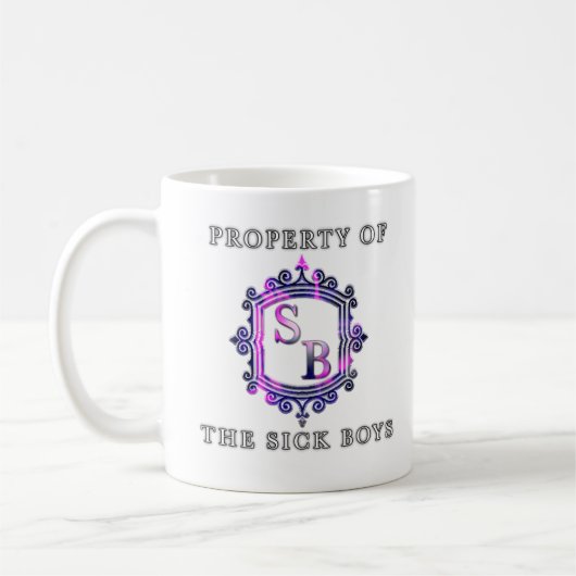 Propriété de Sick Boys Mug avec logo (Gauche)