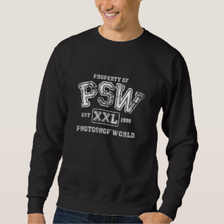 Propriété de sweatshirt du monde de PSW Photoshop