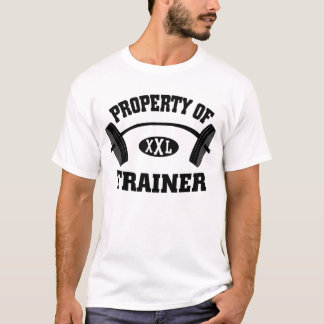 Propriété de T-shirt d'entraîneur de poids de XXL