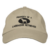 Propriété d'un Casquette brodé de Labrador Retriev (Devant)