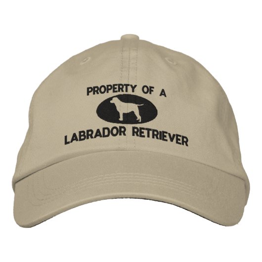 Propriété d'un Casquette brodé de Labrador Retriev (Devant)