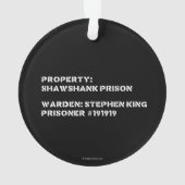 Propriété : Prison de Shawshank (dos)