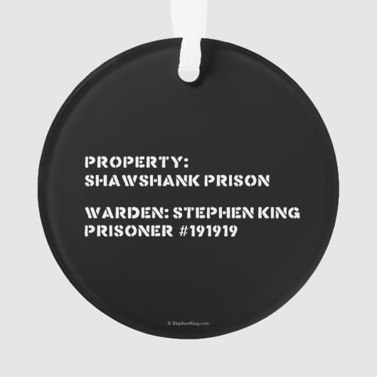 Propriété : Prison de Shawshank (dos)