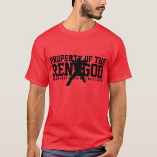 "PROPRIÉTÉ T-shirt rouge de RENEGOD"