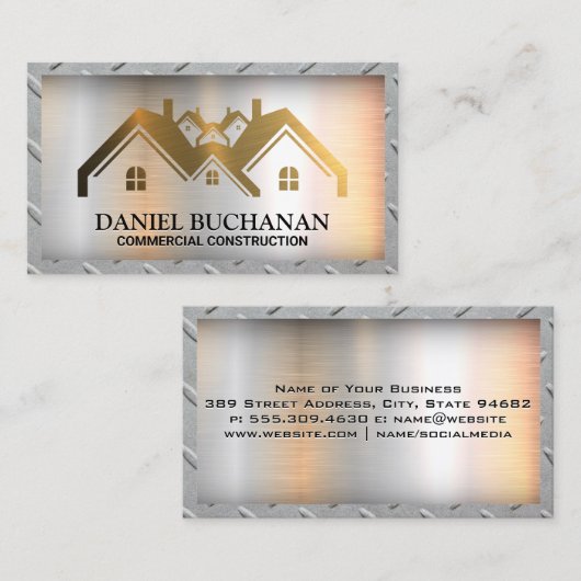 Propriétés | Carte de visite frontalier de la gril (Devant / Derrière)