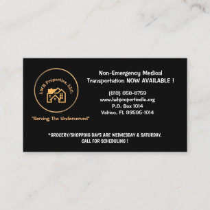 Propriétés de L.W.H., carte d'appel LLC