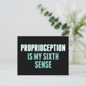 Proprioception is My 6th Sense Funny OT Briefkaart (Staand voorkant)