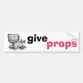Props geven bumpersticker