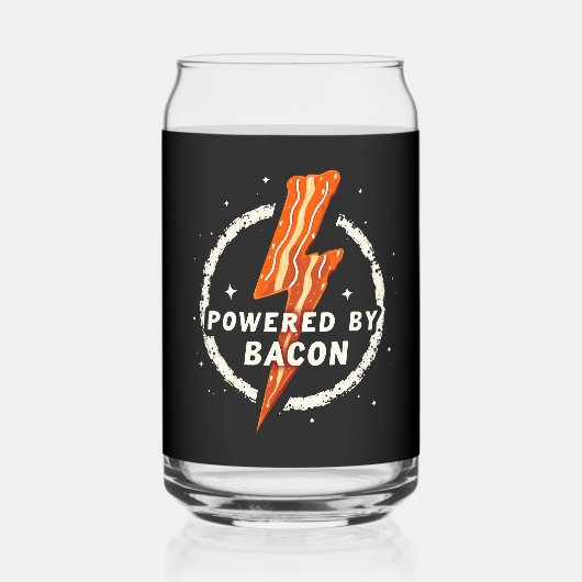 Propulsé par Bacon Funny Retro Fodie esthétique (Verso)