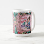 Propulsé par la caféine et le chaos Maman Mug (Devant droit)