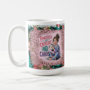 Propulsé par la caféine et le chaos Maman Mug