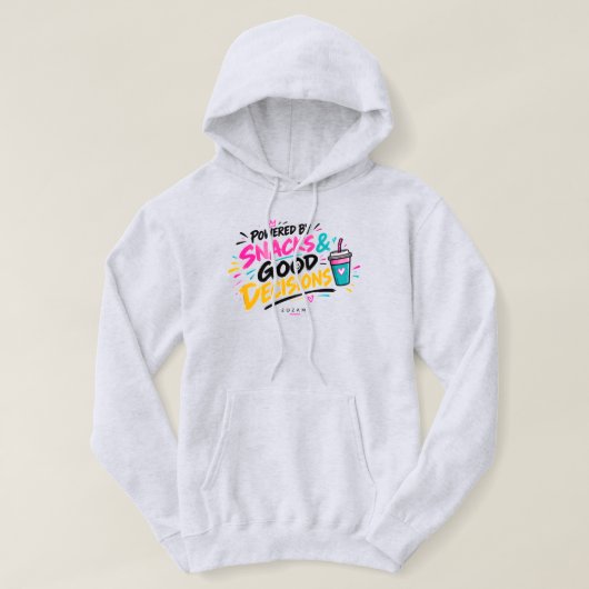 Propulsé par les Snacks – Sweat à capuche unisexe (Design devant)