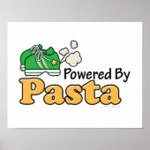 Propulsé Par Pasta Runner Poster (Devant)
