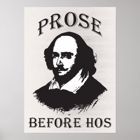 Prose Before Hos - Shakespeare Poster (Voorkant)