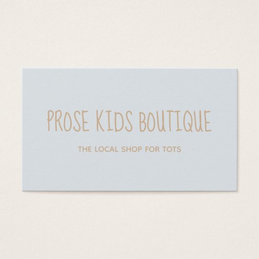 Prose Boutique Carte de visite pour votre Boutique (Devant)